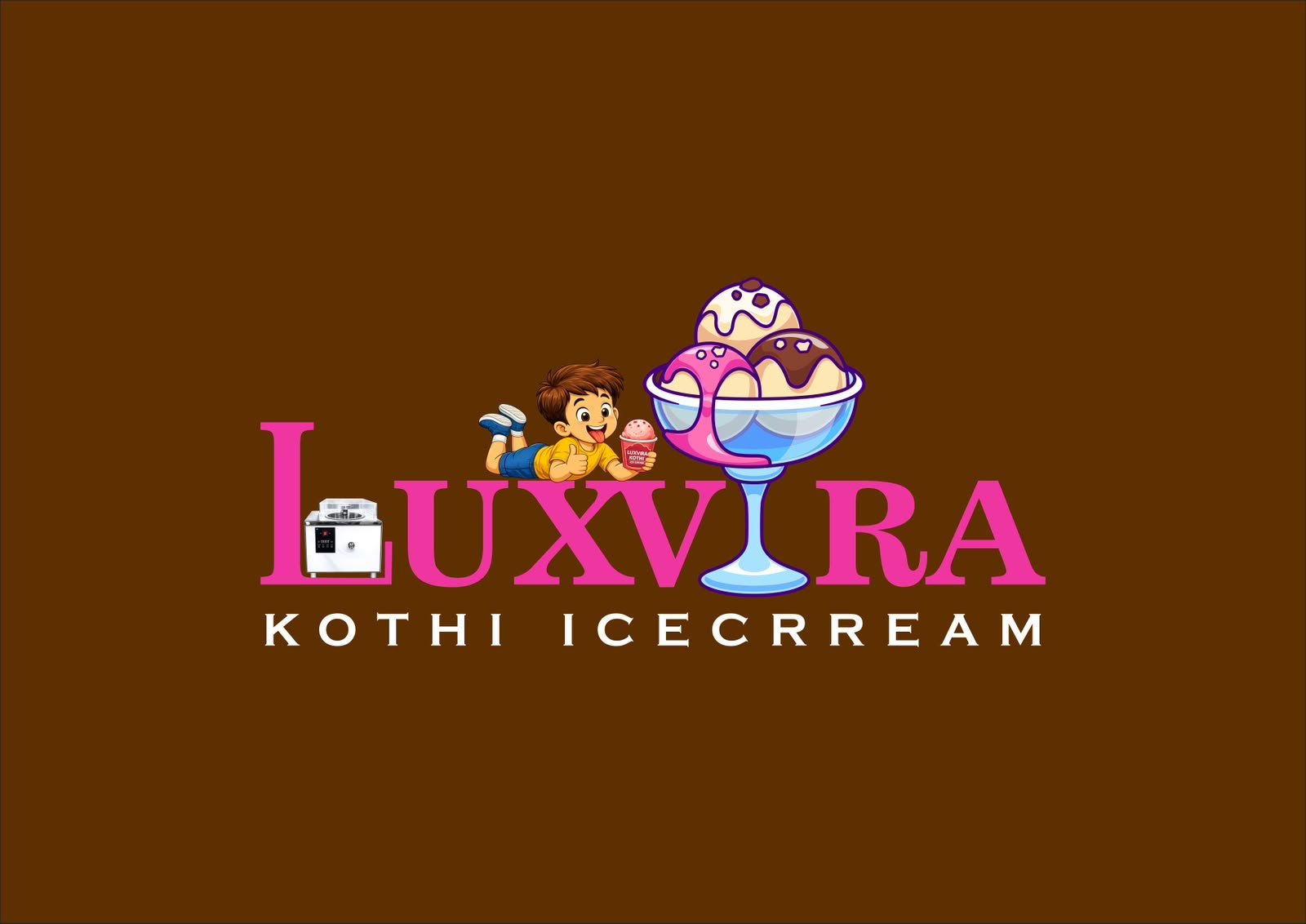 Luxvira Kothi Icecream logo