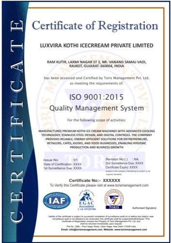 ISO 9001:2015 Certificate